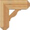 Ekena Millwork Funston Craftsman Rough Sawn Bracket w/ Offset Brace, Western Red Cedar, 8"W x 20"D x 20"H BKT0806X20X20FST04RWR - alternate 4